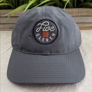 5.11 Tactical Five Eleven Hat Gray Ripstop Patch Logo Cap Adjustable